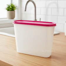 TUPPERWARE A98 SUPER-EIDGENOSSE 4,0 L  BROMBEER-ROT VORRATSBEHÄLTER