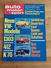 AMS 17/1972 Alfa Romeo Alfetta - GP von Deutschland - Ford Taunus 1600 GT