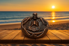 Deko-Aschenbecher Totenkopf