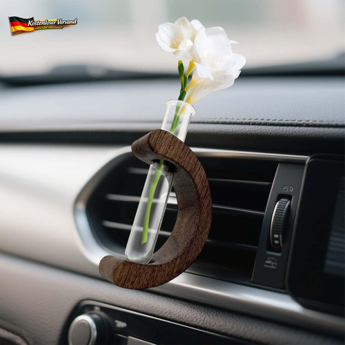 Auto vase clip aus holz - auto,