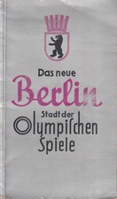 Das neue Berlin, Stadt der Olympischen Spiele, mit Stadtplan Dresdner Bank