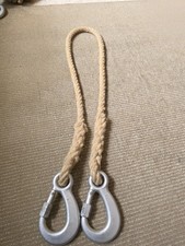 Rettungsseil Feuerwehr DDR  Seil 1,10 Meter mit 2x Karabinerhaken