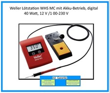 Weller Lötstation SET WHS MC mit  Netz & Akku-Betrieb, digital,  40 inkl. Ablage