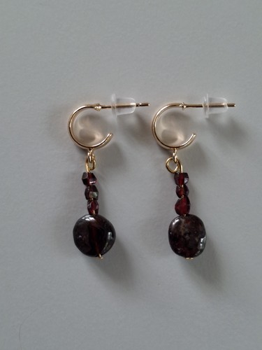 Ohrringe granat edelstein - granat,