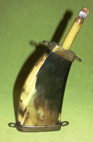 Antikes pulverhorn - antikes,
