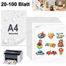 A4 Wasserdichtes Klebefolie Decal Folie Aufkleber Druckerpapier Selbstklebende