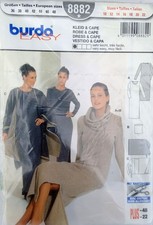 Burda Schnittmuster 8882 Kleid + Cape  Gr- 36-48