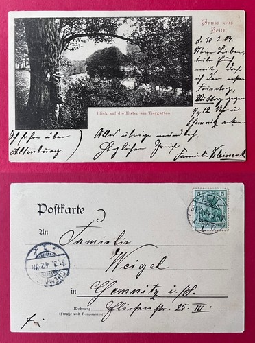 Zeitz 1904 blick auf die - 1904,