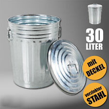 30L Oskartonne Aschetonne mit Deckel Mülltonne Abfalleimer Metalltonne Mülleimer