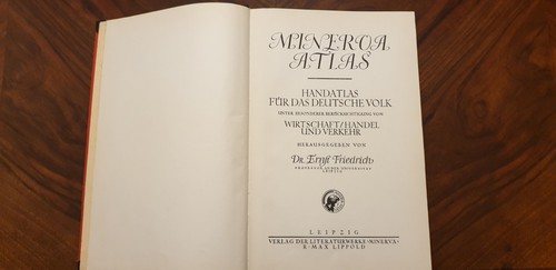 Atlas originalausga 1927 - originalausga.,
