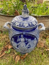 Alter Steingut Topf mit Deckel Rheinweintopf Gefäß Wein Rumtopf Bowle 