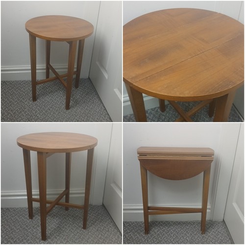 Vintage 70er jahre holz runder - vintage,