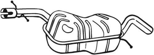 Bosal mittelschalldämpfer - bosal,