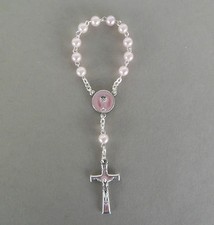 Rosenkranz rose farbene Perlen