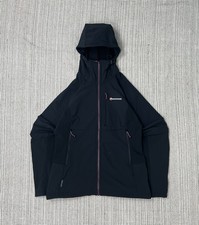 Montane Krypton Fleece gefütterte Softshelljacke mit Kapuze Outdoor schwarz Damen UK 12