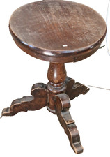 alter Klavierhocker Piano Hocker im Gründerzeit Stil Holzhocker