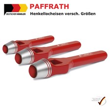 PAFFRATH Henkellocheisen Gr. 3-40 mm Locheisen Stanzen Lochen Lochstanzer 