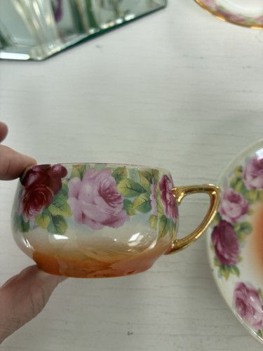 Böhmische porzellan tasse - 2x,