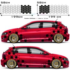 Auto Aufkleber Rauten Seitenaufkleber Car Tattoo Dekor Motive New 2er Set s65