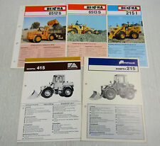 5 Prospekte Fiat-Allis Fiat Allis BENFRA 215 I 415 6513 8512S Radlader 1970/80