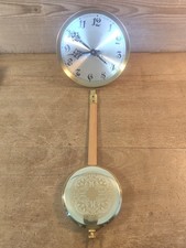 Wanduhr  Regulator Messing  Uhr Pendeluhr Pendel Hermle Quarz