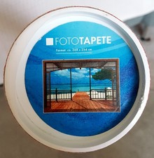 Fototapete Tapete Wandbild - Strand Meer Veranda - 3,68 x 2,54 m