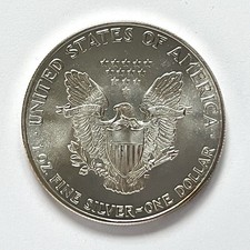 1 US-Dollar 1987, American Eagle „Liberty Dollar“ 1 Unze 999 Silber