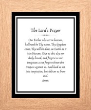 VATER, DER KUNST IM HIMMEL IST - DRUCK BILD 3 RAHMEN FARBEN 512