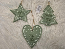 Baumanhänger Geschenkanhänger Weihnachtsdeko Christbaumschmuck  Herz Stern Tanne