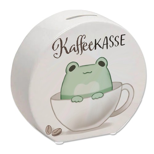 Frosch spardose mit spruch - frosch,