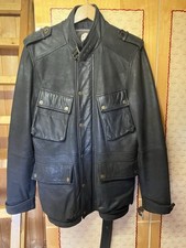 Pretty Green Jacke Leder, Größe M, braun