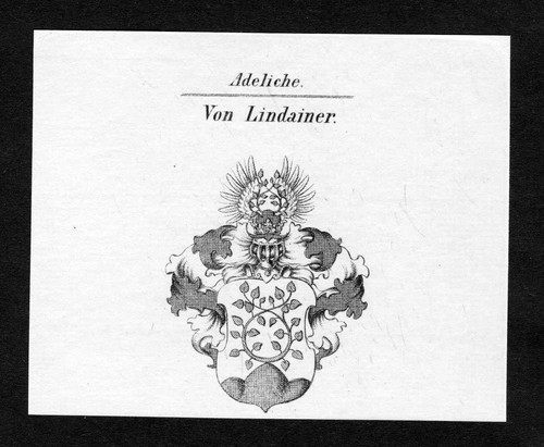 1820 lindainer wappen adel - 1820,