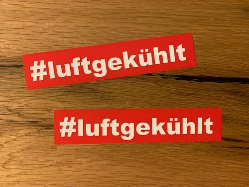 Luftgekühlt aufkleber - luftgekÜhlt,