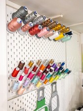 10 x Ikea Skadis Stickgarnrolle Halter Medeira, Grunold, Brildor bis 5000m