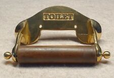 Toilettenpapierhalter Nostalgie Schiff Messing Holz Maritim Yacht Antik-Stil