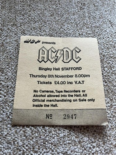 Bon scott ticket - ac/dc,