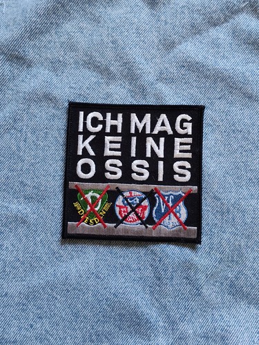 Anti ossi aufnäher ich mag - anti,