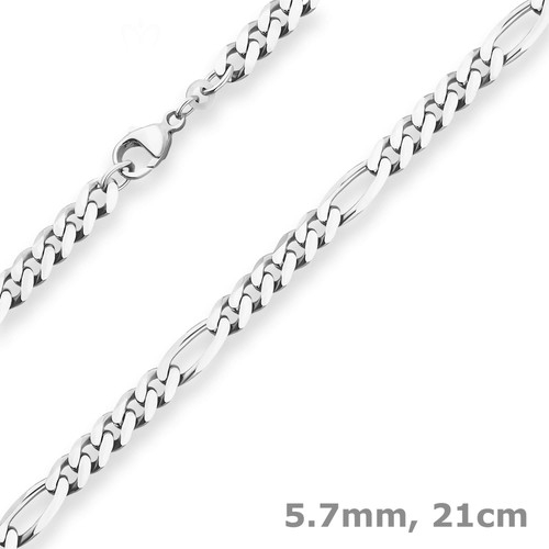 7mm armband figarokette - armband,