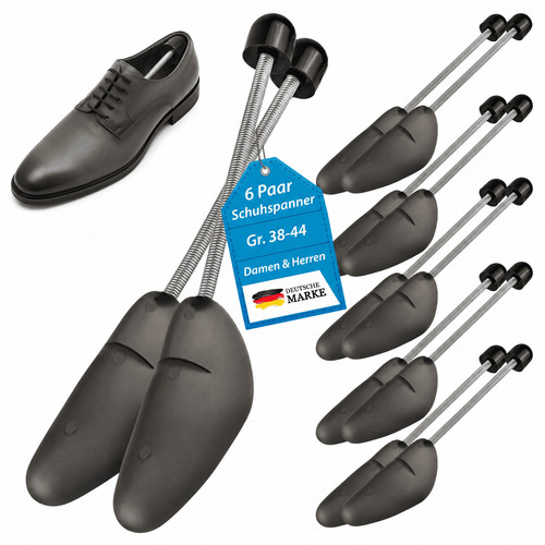 Schuhspanner 6er set grau - 6er,