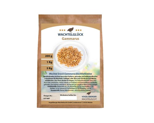 Wachtelglück gammarus - wachtelglück®,