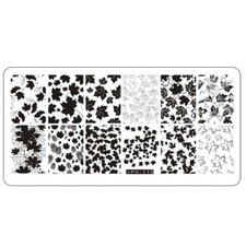 Blätter Stamping Schablone SPV-115 Herbst Stempel Platte Nailart Ahorn Nagellack