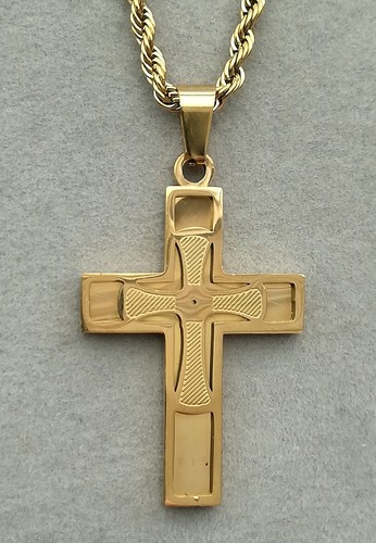 Kreuz anhänger mit - kreuz, halskette