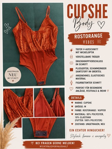 Samt look body von cupshe - samt-look,
