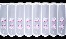 Blumen Scheibengardine Sonderangebot Bistrogardine Küchengardine 4 Breiten Neu