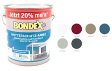 Bondex Wetterschutz-Farbe Dauerschutzfarbe Farb-&Gebindewahl Holzfarbe BEULE