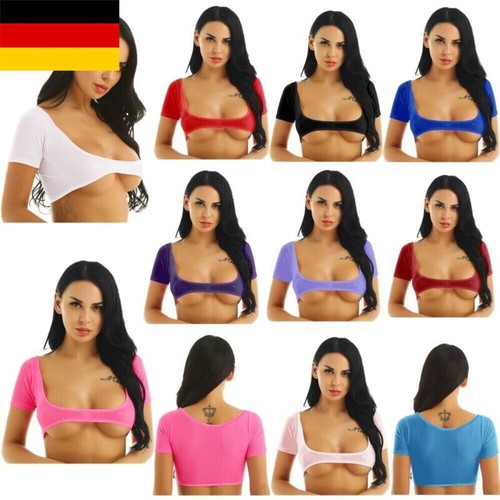 Damen sexy crop top kurz - crop,