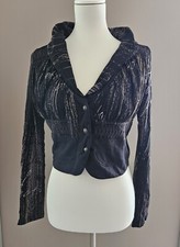Yest Bolero Jacke Jäckchen Gothic schwarz Größe S