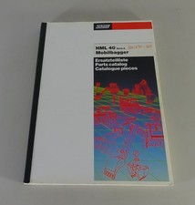 Ersatzteilliste / Teilekatalog Schaeff Mobilbagger HML 40 Serie A Stand 01/1988