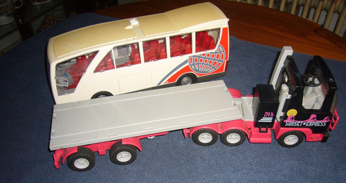 Playmobil bus und lastwagen - und,