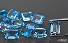 Schweizer Blautopas facettiert